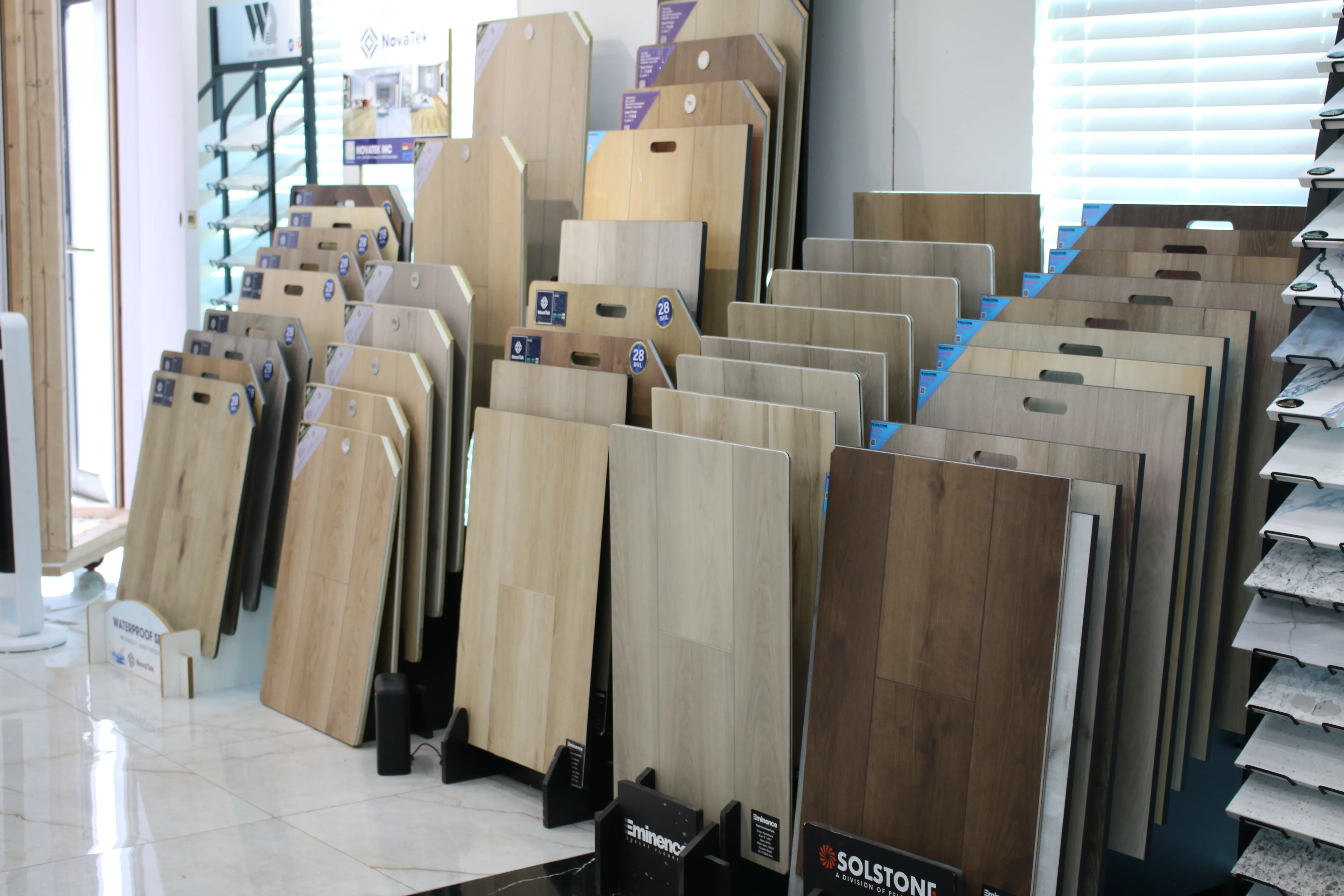 Flooring and Countertop Samples Display