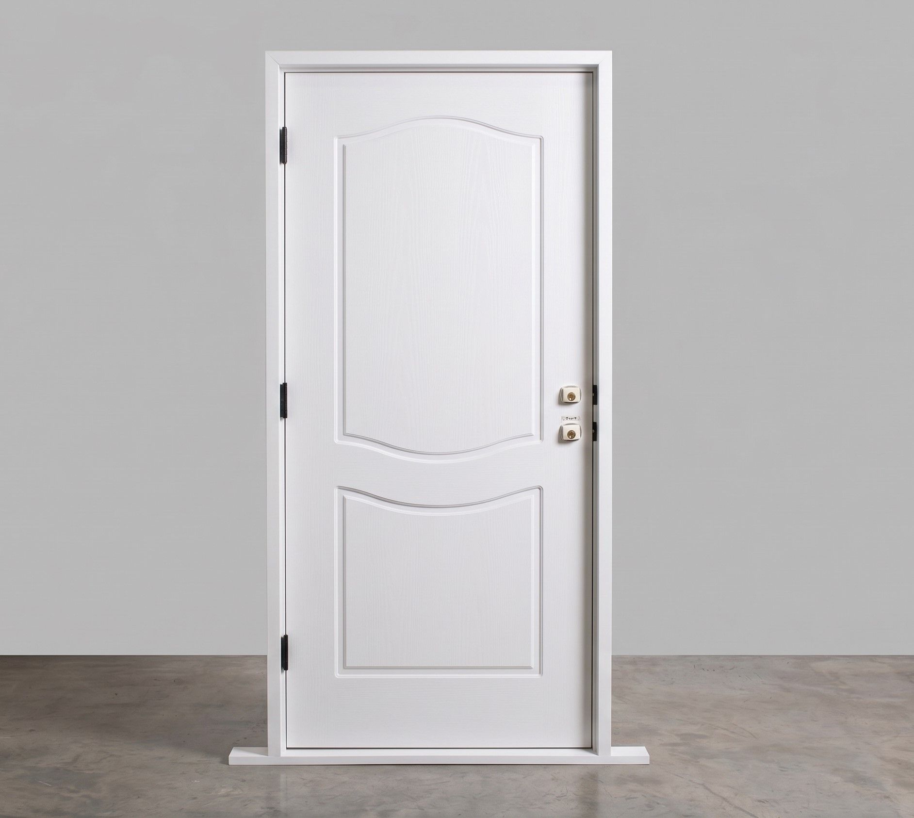 Classic White 2 Panel Arch Top Interior Door (WD-23)