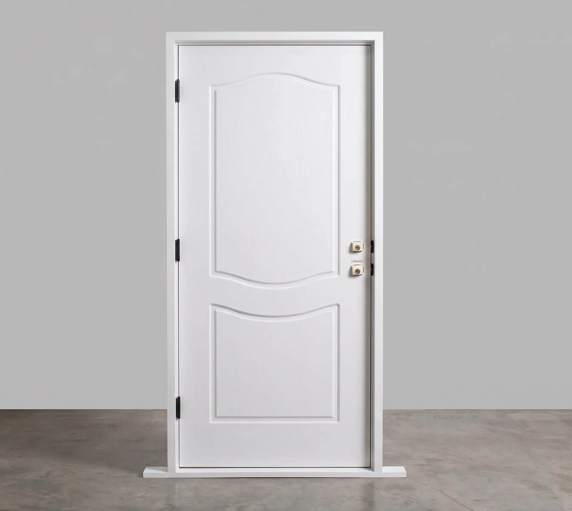 Classic White 2 Panel Arch Top Interior Door (WD-23)