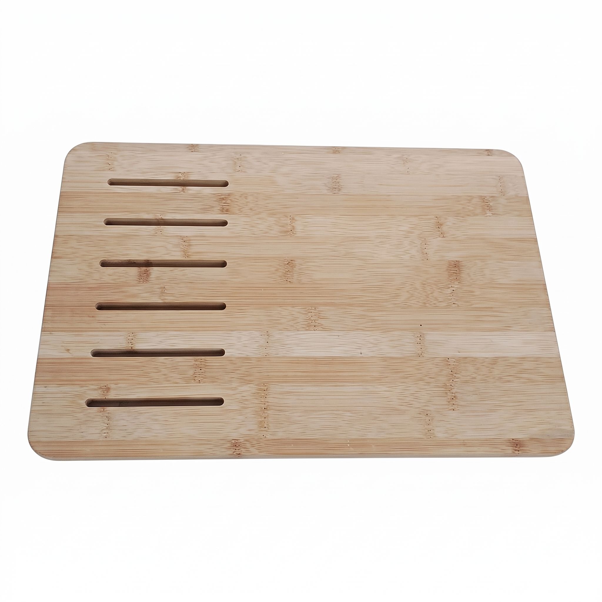 Over the Sink Slotted Bamboo Cutting Board