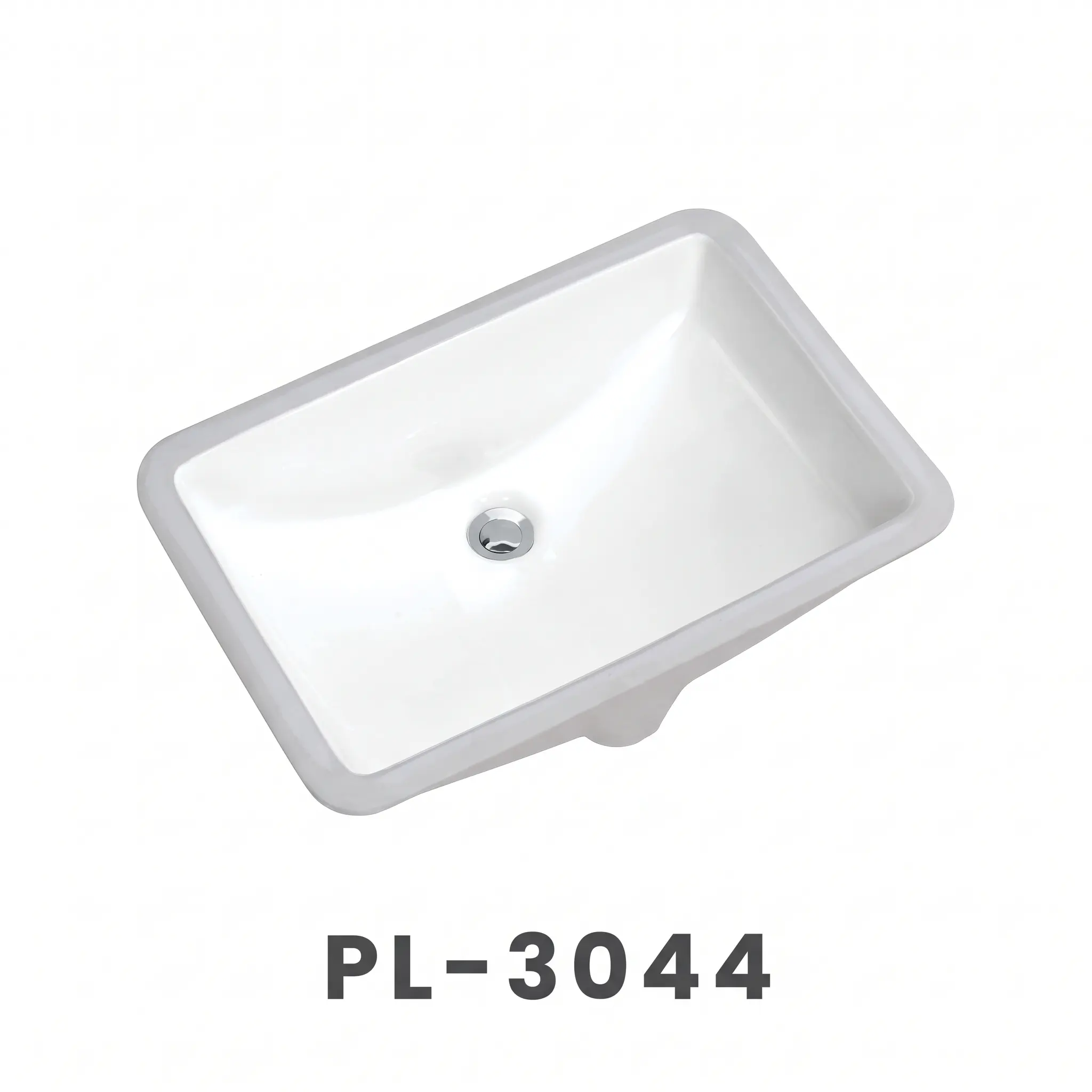 PL-3044 Rectangular Undermount Vitreous China Vanity Sink