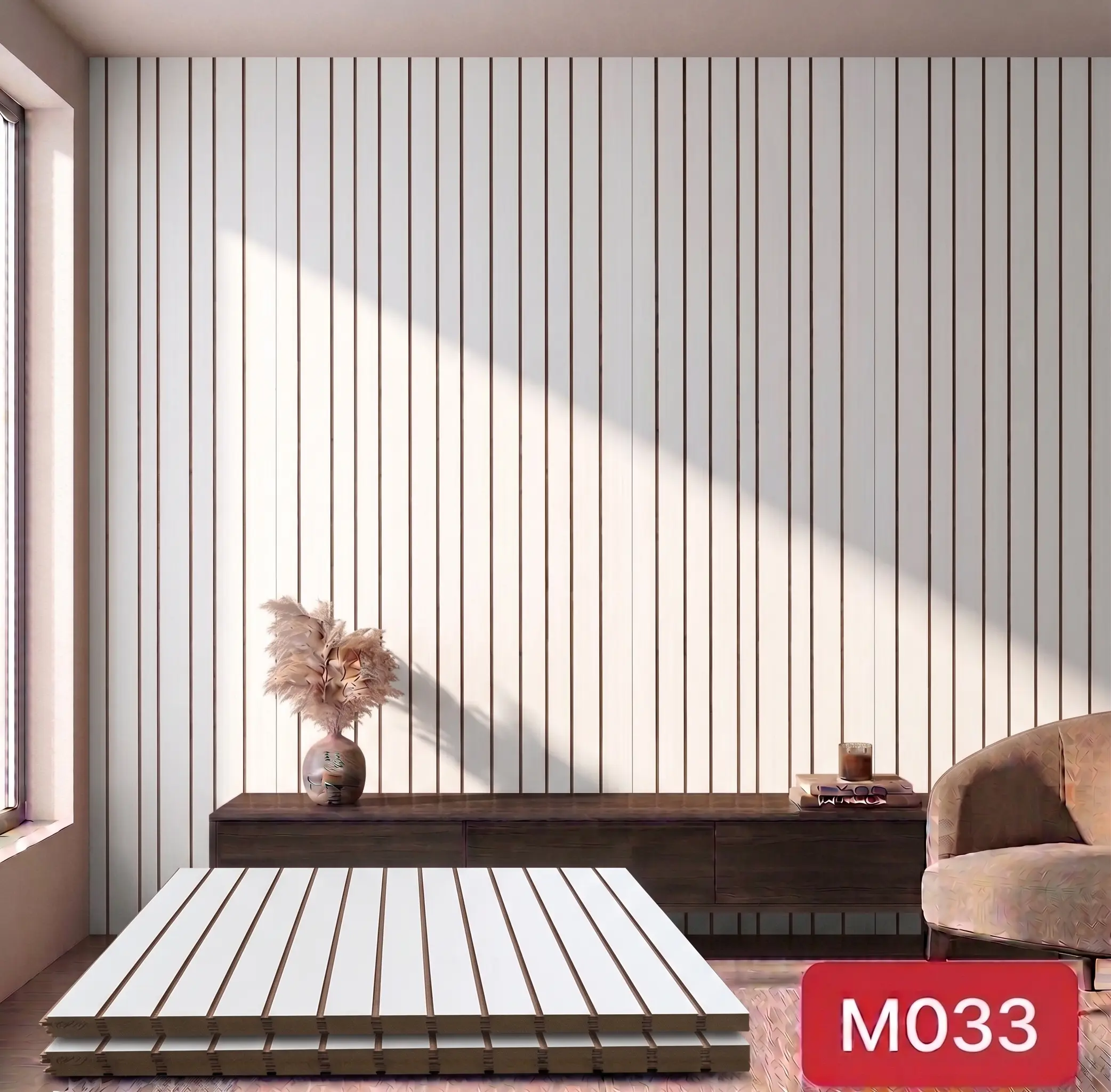M033 MDF Slat Wall Panel