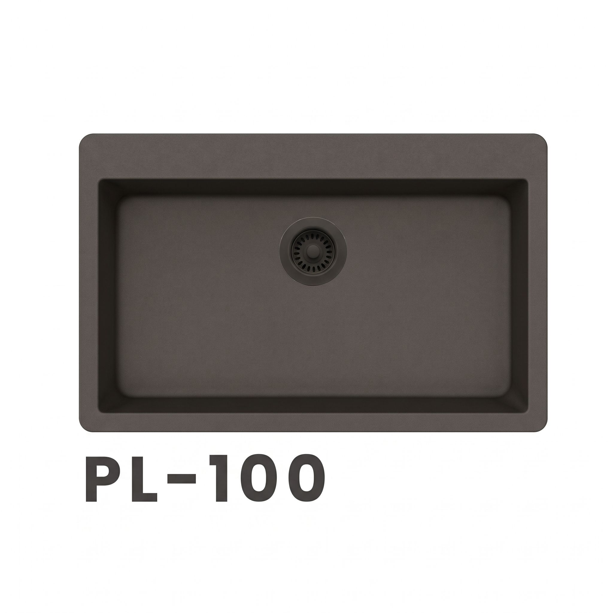 PL-100 Granite Composite Undermount Single Bowl Kitchen Sink