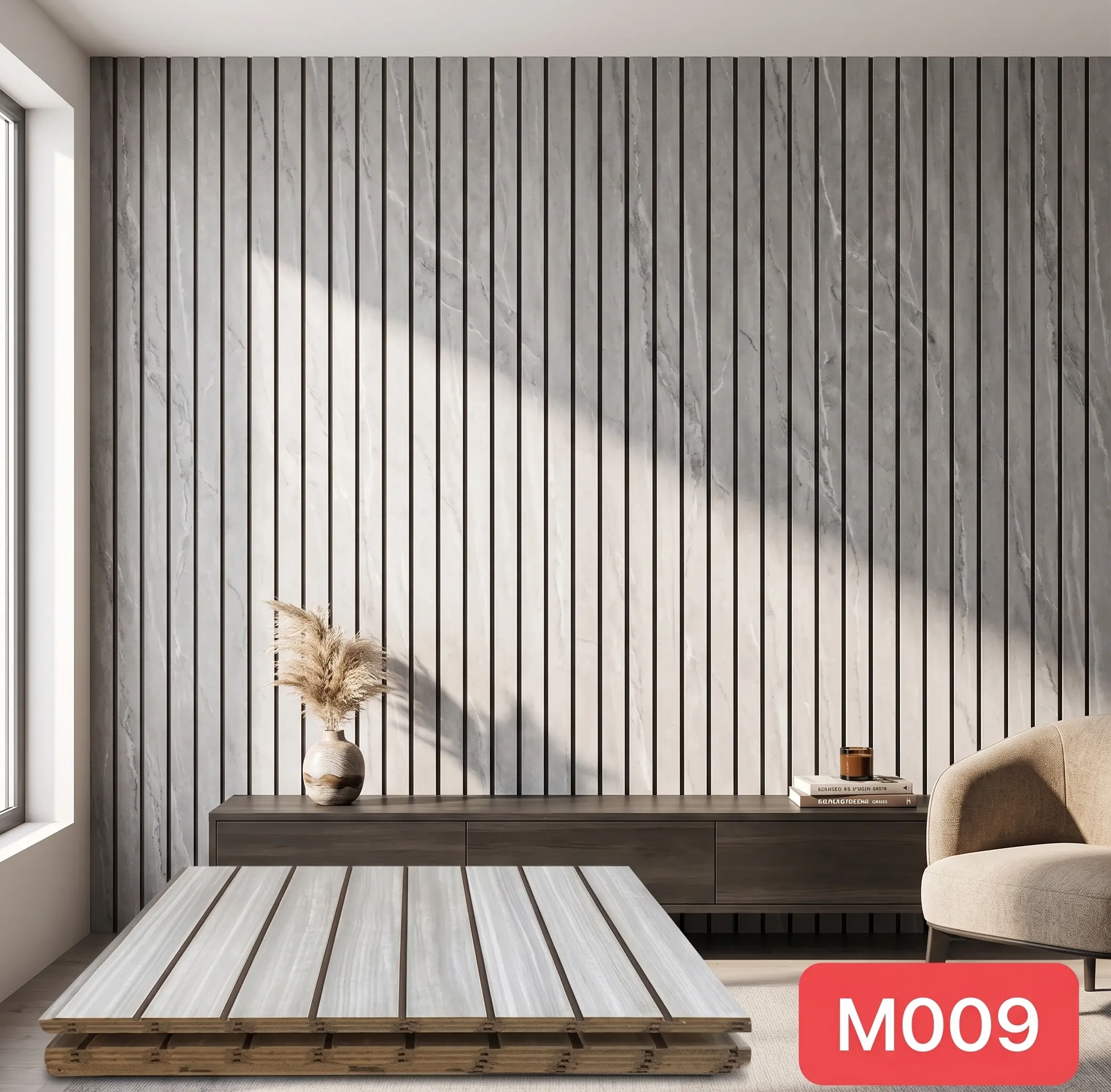 M009 MDF Slat Wall Panel