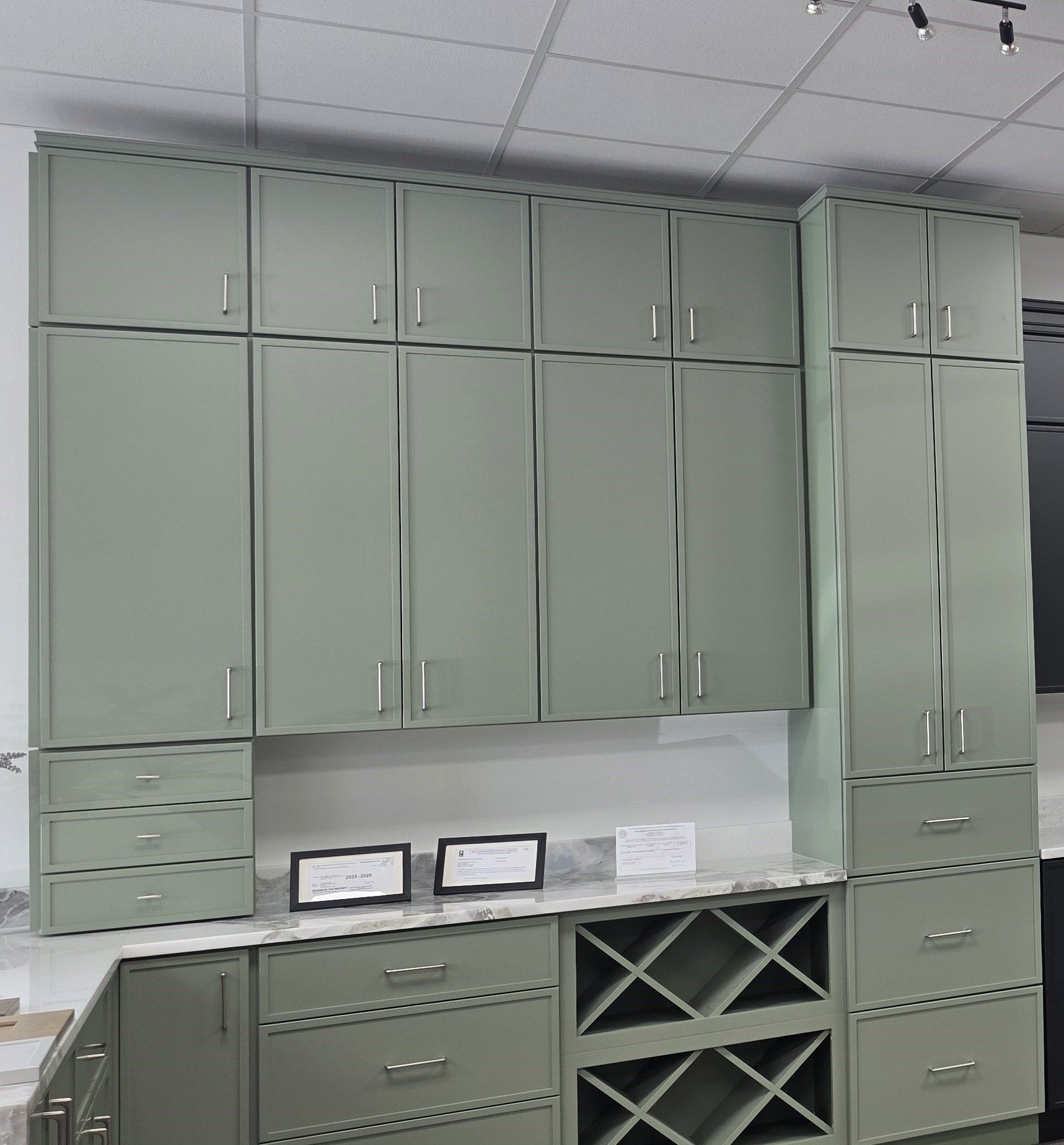 Modern Sage Green Shaker Kitchen  thumbnail 2