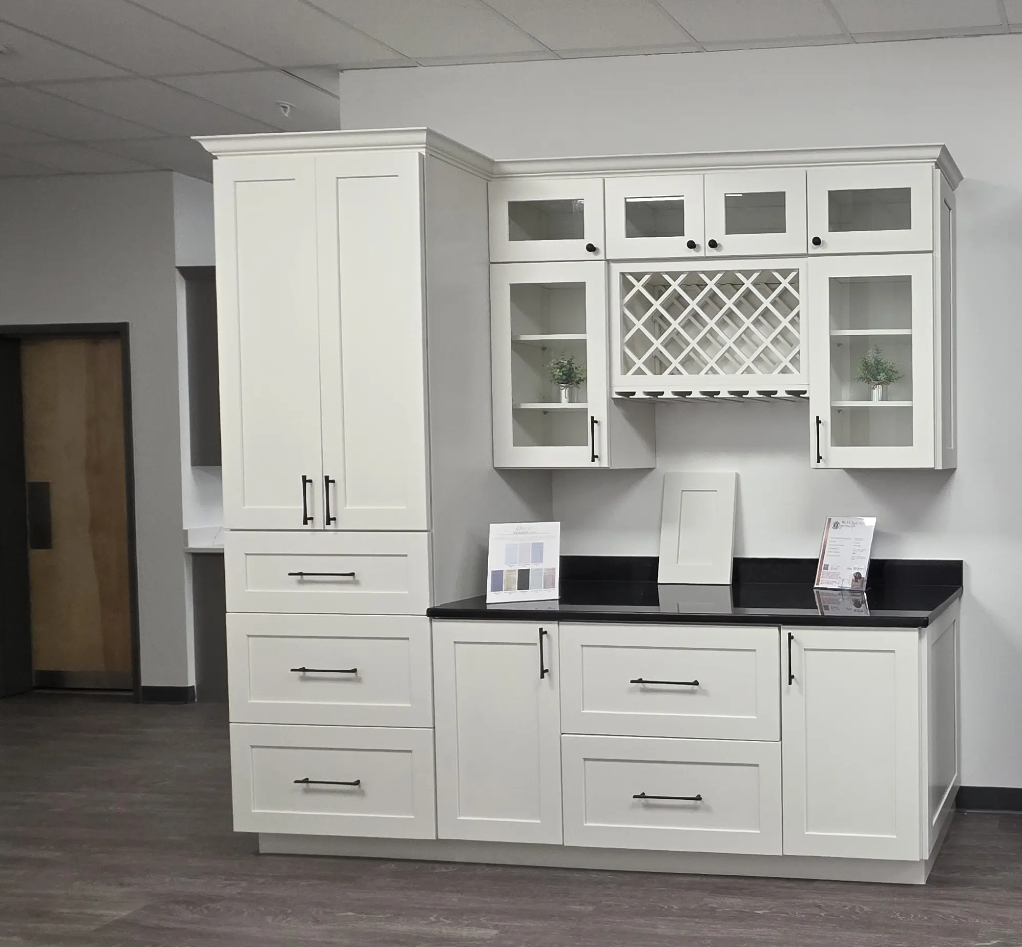 Classic White Shaker Wet Bar & Pantry Unit
