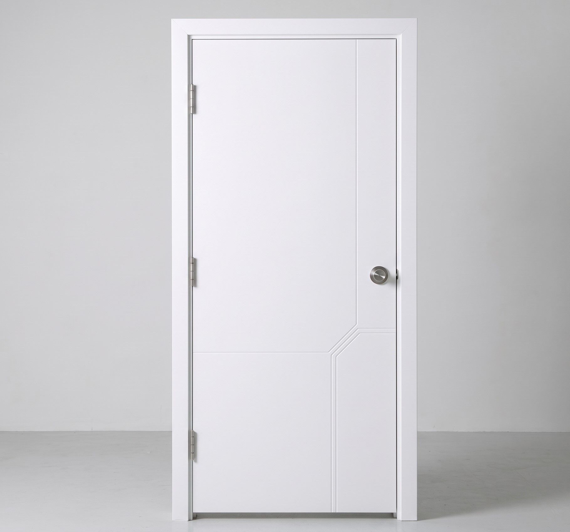 Modern Minimalist Geometric Routed Interior Door (WD-13)