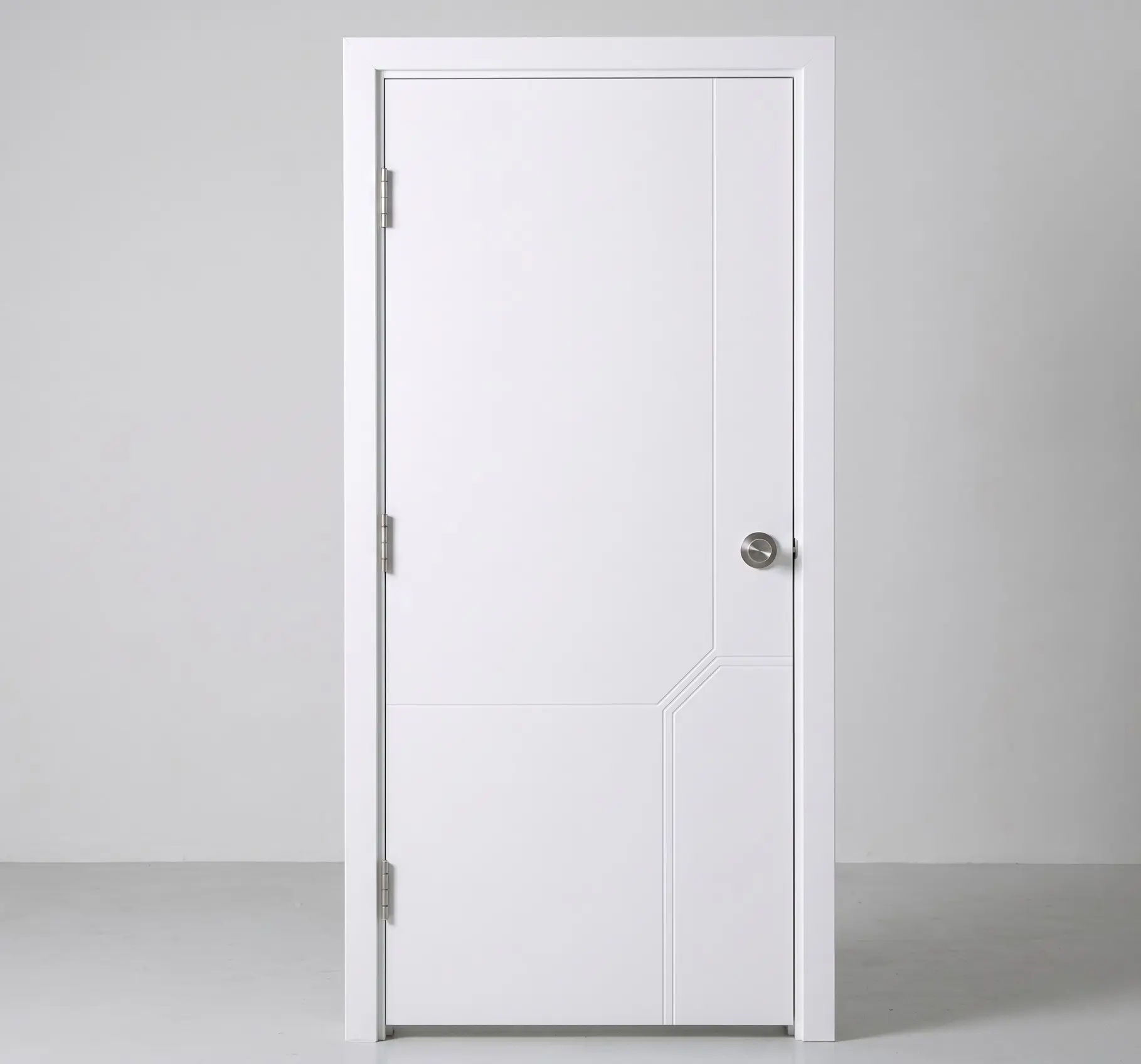 Modern Minimalist Geometric Routed Interior Door (WD-13)