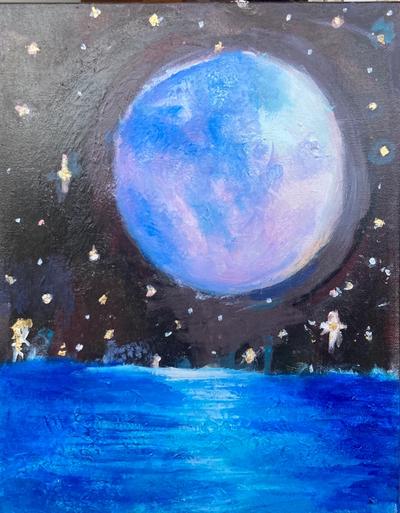Moonlight painting