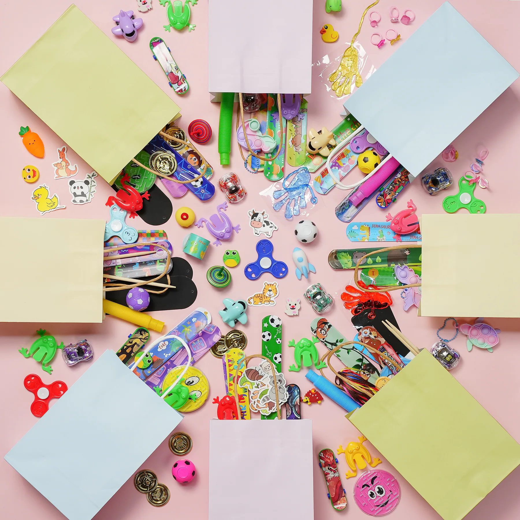 A carefully arranged GALASET creative activity table