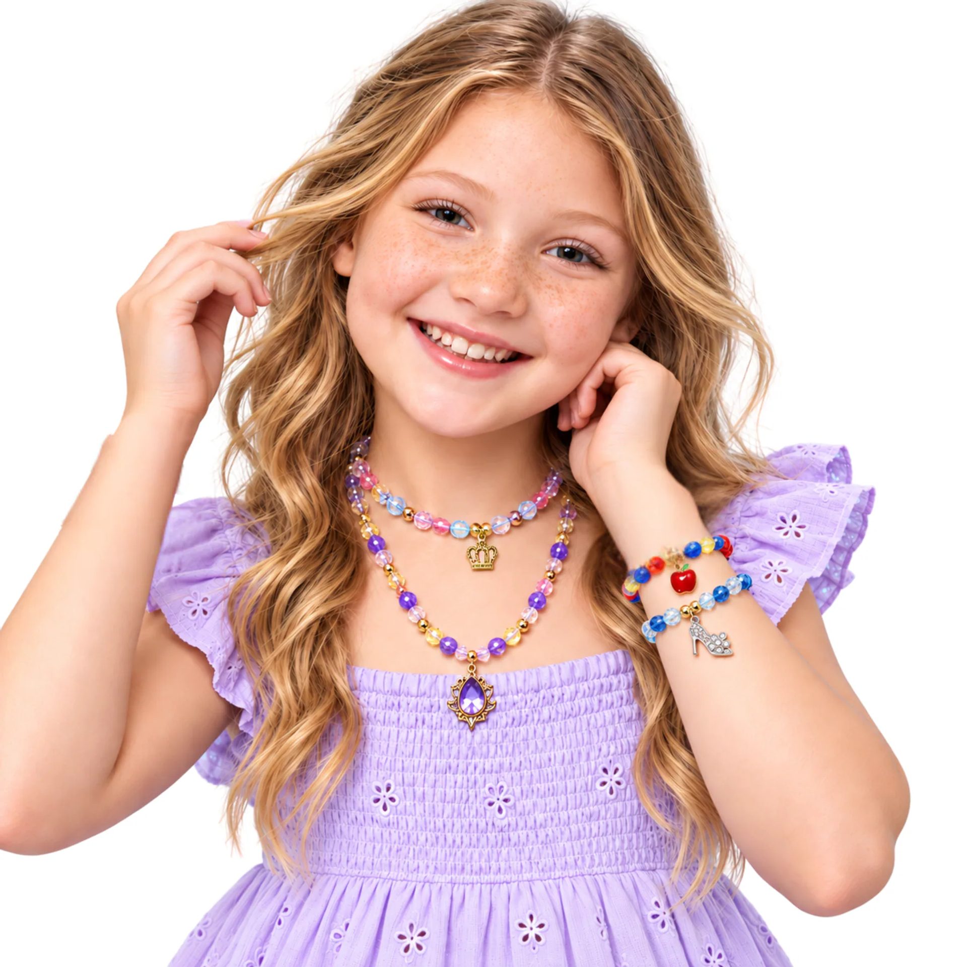 Friends making bracelets together