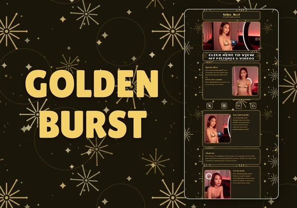 Golden Burst Chaturbate theme