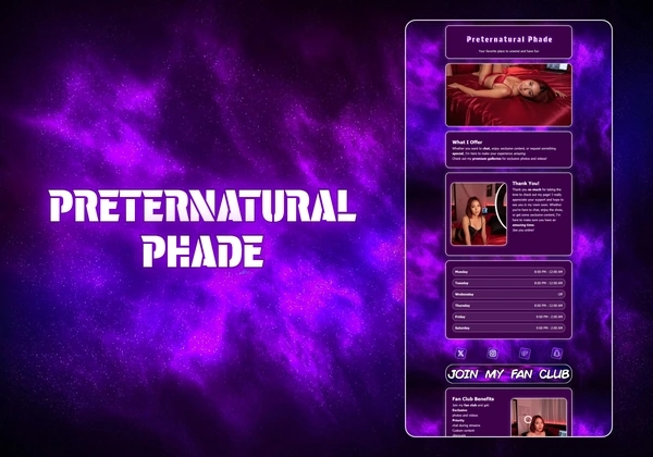 Preternatural Phade Chaturbate theme