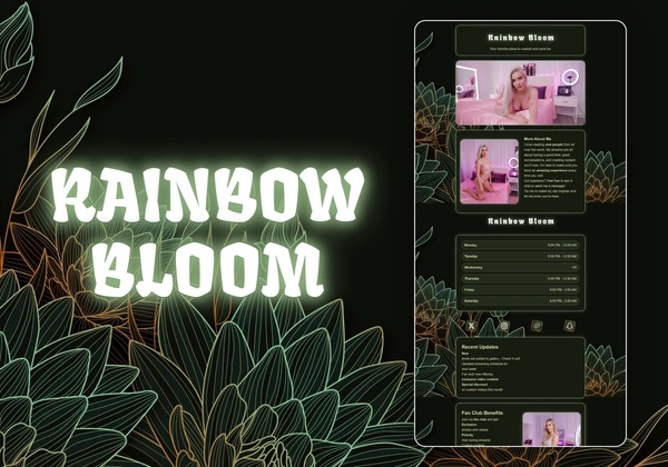 Rainbow Bloom Chaturbate theme