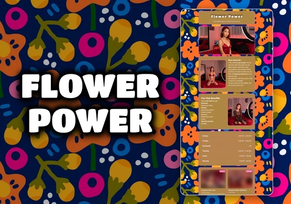 Flower Power Chaturbate theme