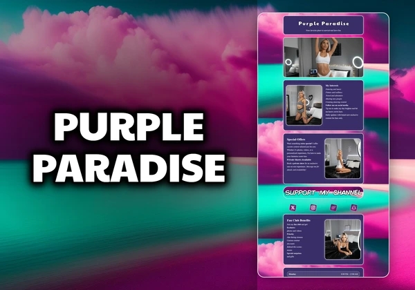 Purple Paradise Chaturbate theme