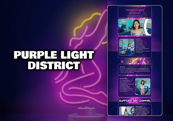 Purple Light District Chaturbate theme