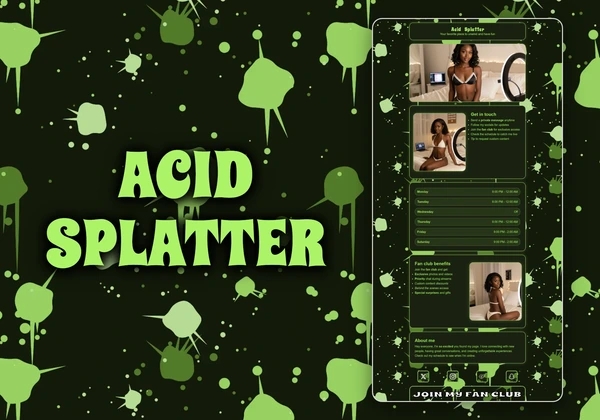 Acid Splatter Chaturbate theme