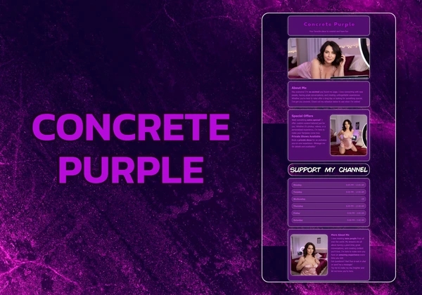 Concrete Purple Chaturbate theme