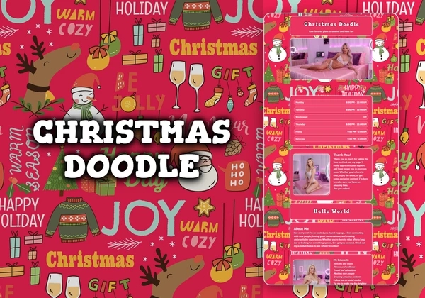 Christmas Doodle Chaturbate theme