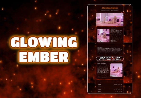 Glowing Ember Chaturbate theme