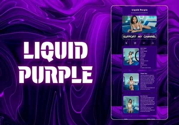 Liquid Purple Chaturbate theme