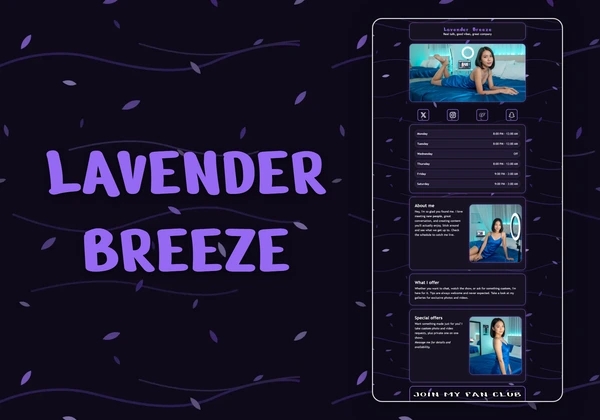 Lavender Breeze Chaturbate theme