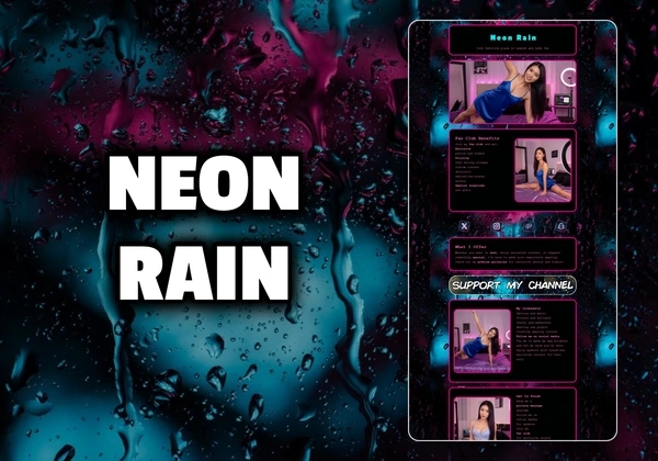 Neon Rain Chaturbate theme
