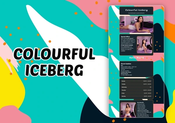 Colourful Iceberg Chaturbate theme