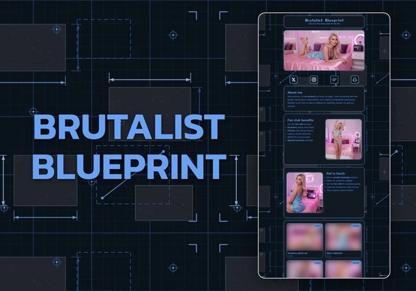 Brutalist Blueprint Chaturbate theme