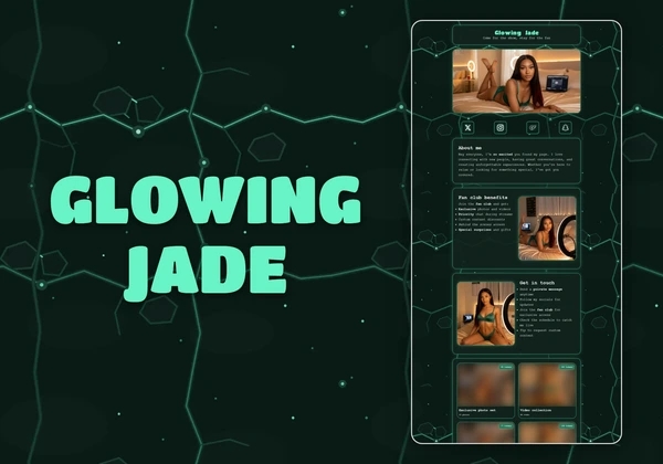 Glowing Jade Chaturbate theme