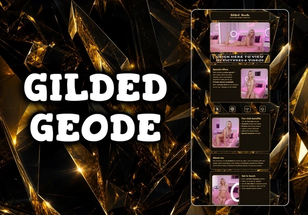 Gilded Geode Chaturbate theme