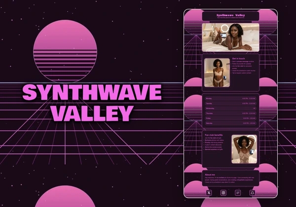 Synthwave Valley Chaturbate theme