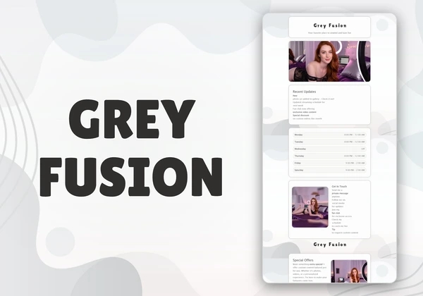 Grey Fusion Chaturbate theme