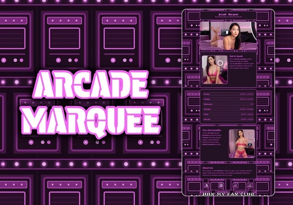 Arcade Marquee Chaturbate theme