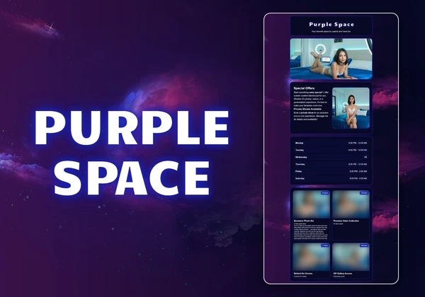 Purple Space Chaturbate theme