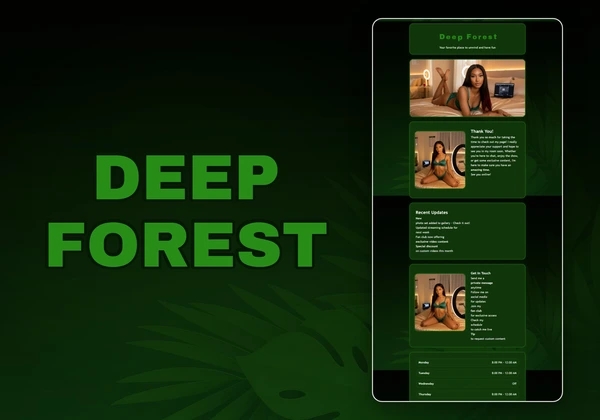 Deep Forest Chaturbate theme