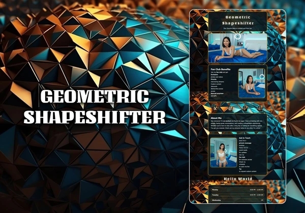 Geometric Shapeshifter Chaturbate theme