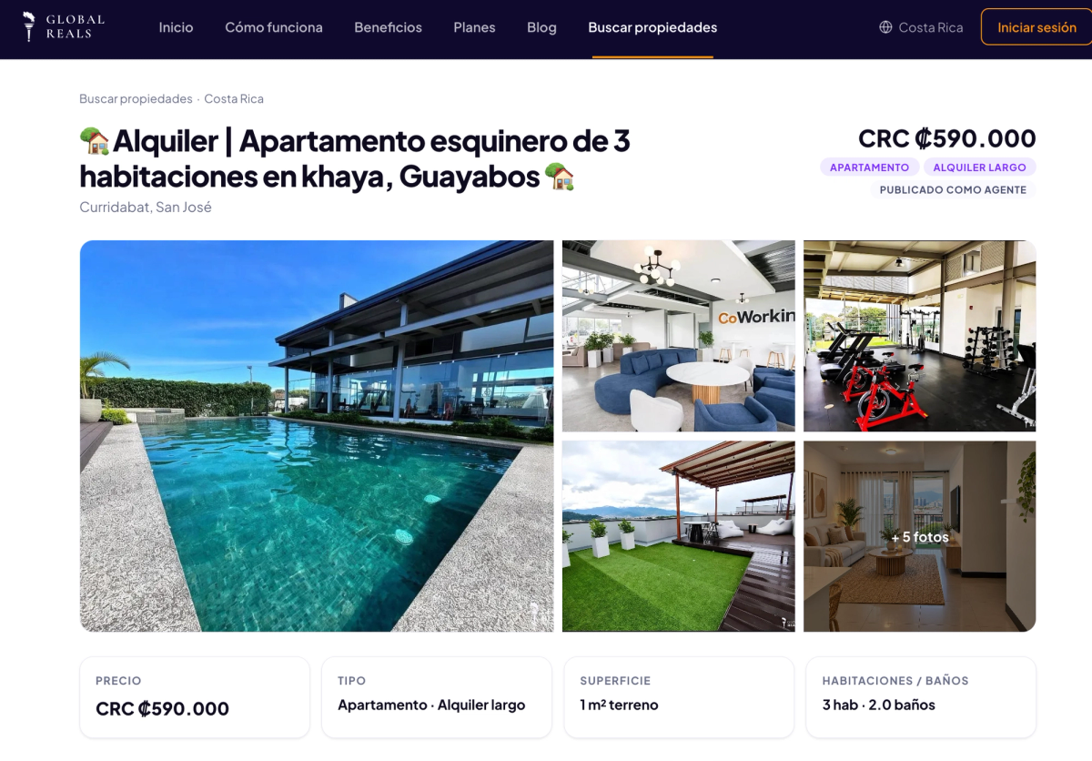 Propiedades reales en Global Reals