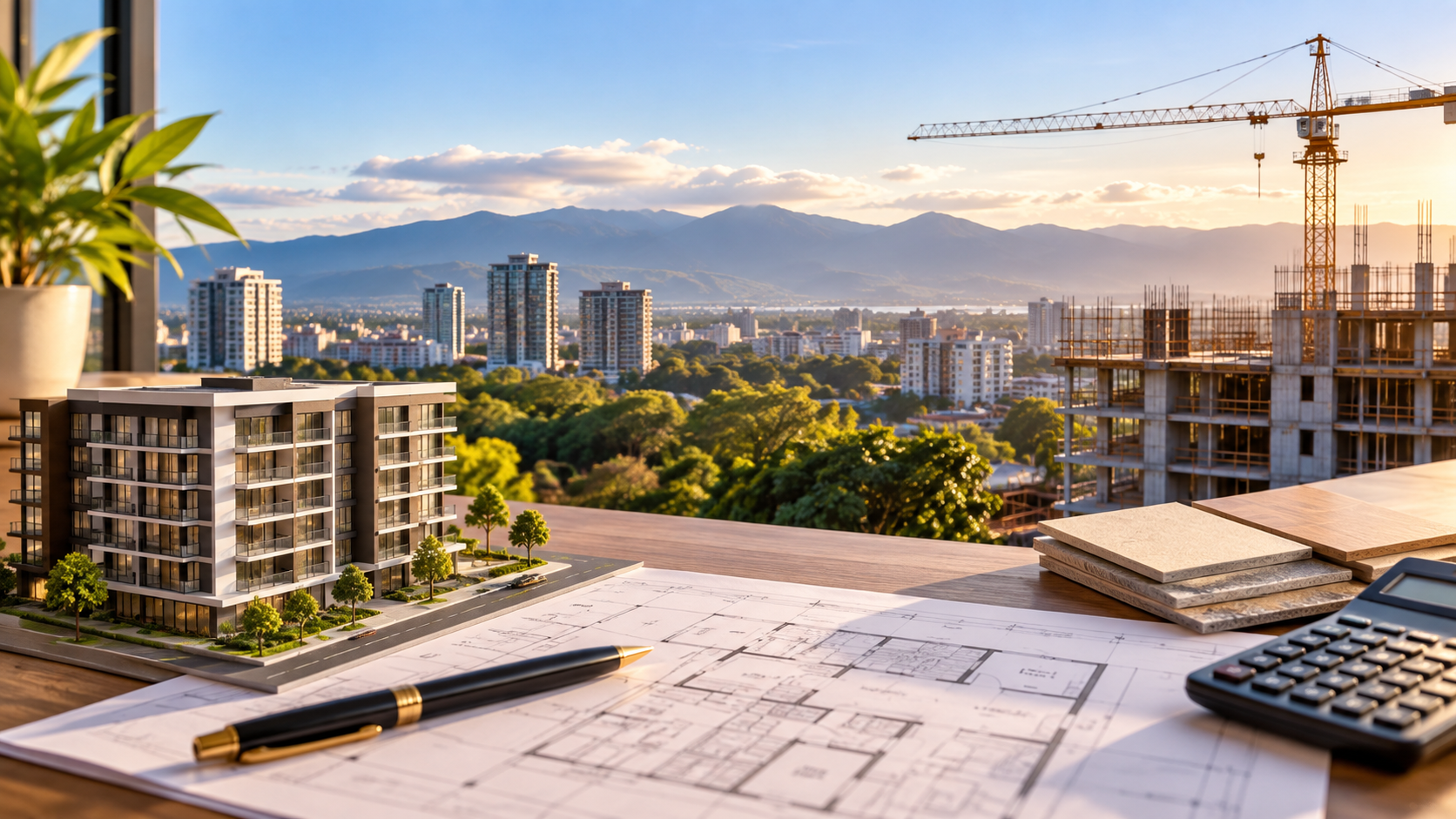 Compra de apartamento en preventa en Costa Rica, con proyecto inmobiliario en construcción, planos arquitectónicos y modelo de edificio para analizar inversión, precio y valorización