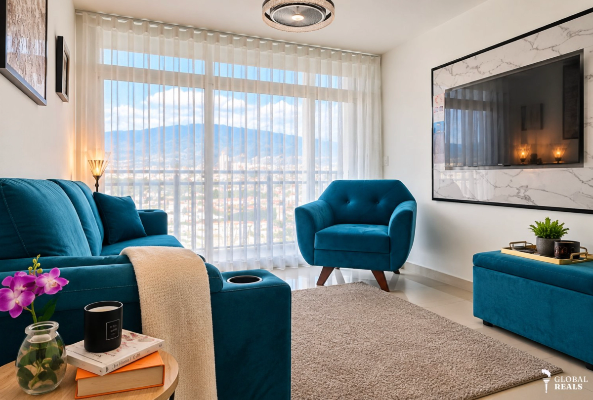 Apartamento amueblado en alquiler – Bambú Rivera, Tibás
