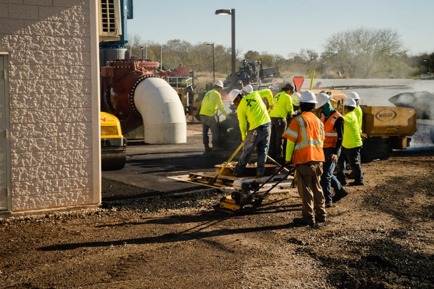 AAA Paving paving project at an institutional campus