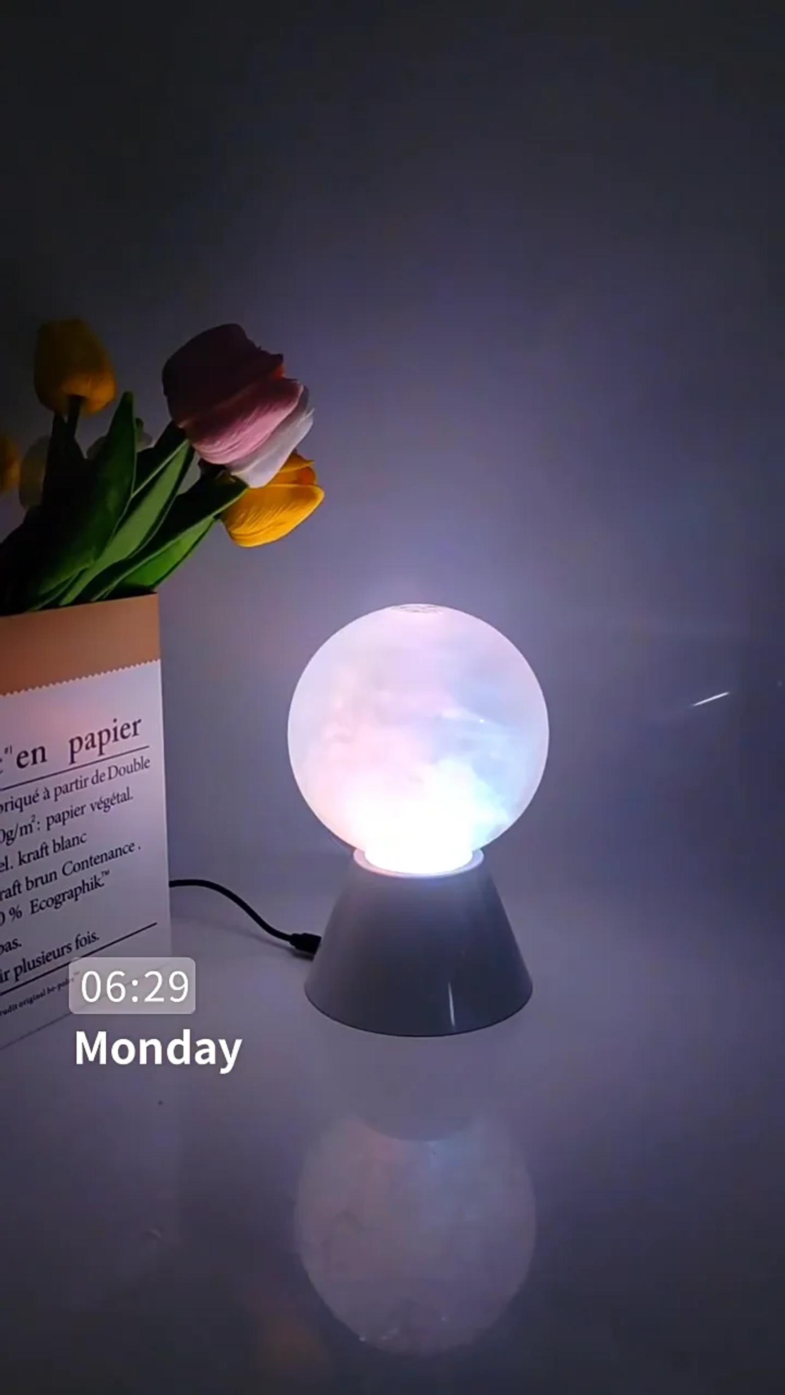 MX-3100G led color changing glitter ball lamp product effect video cover
