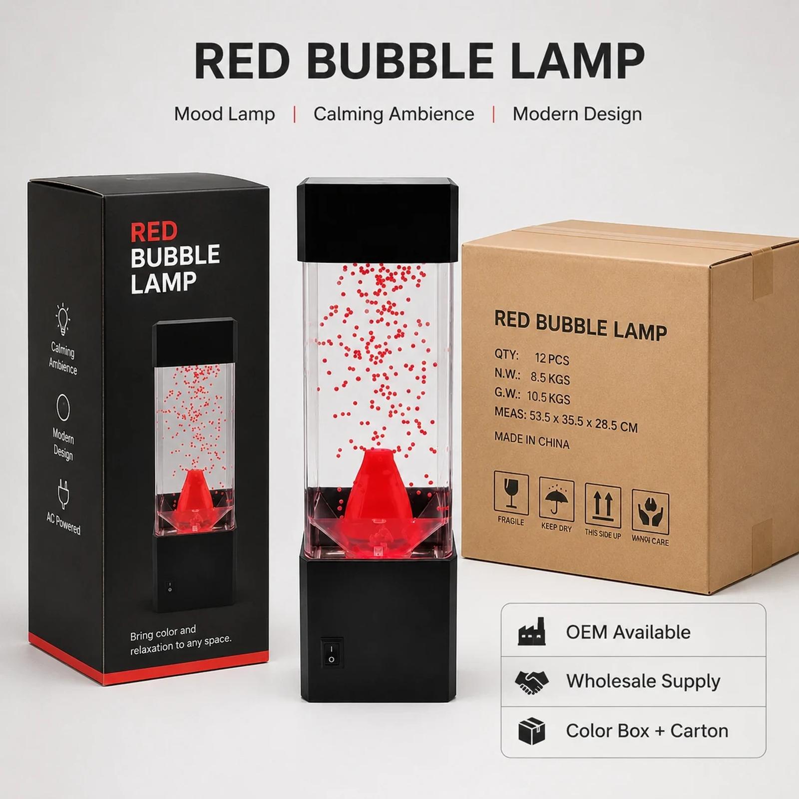 MX-5016 red bubble lamp wholesale supply image with packaging and procurement context.