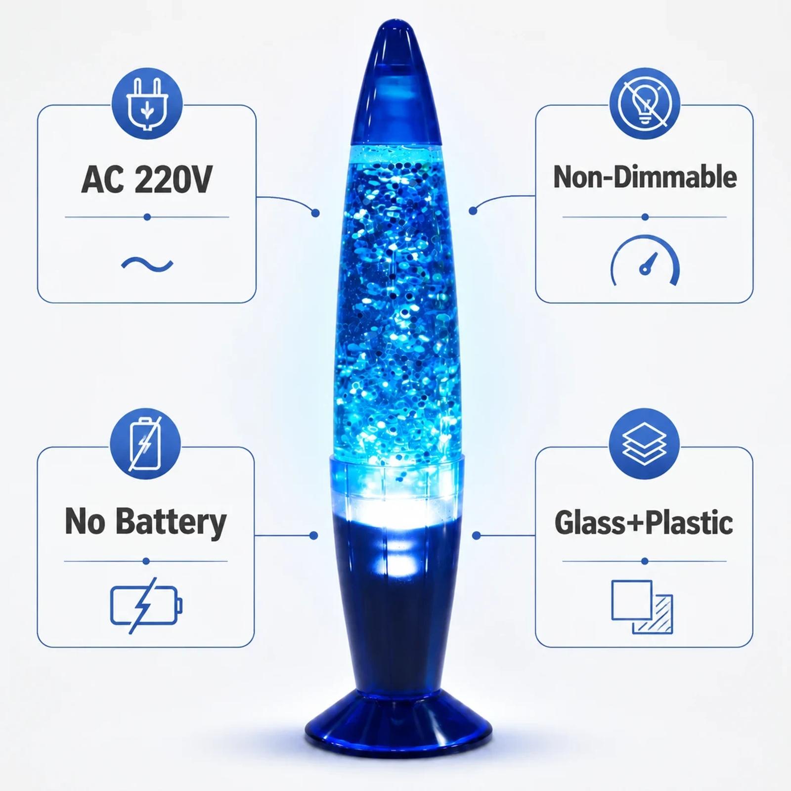 MX-3022 13 inch plastic glitter lamp function and parameter overview