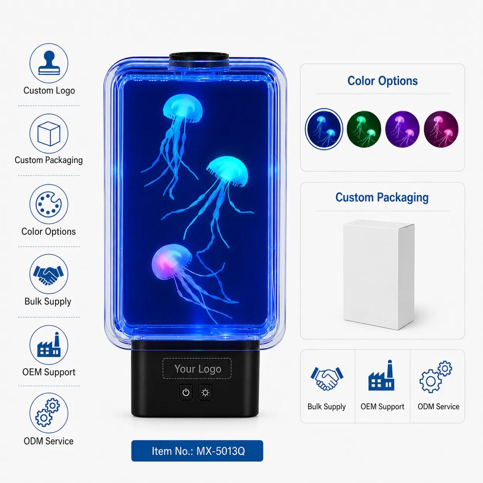 mx 5013q oem odm custom led jellyfish lamp