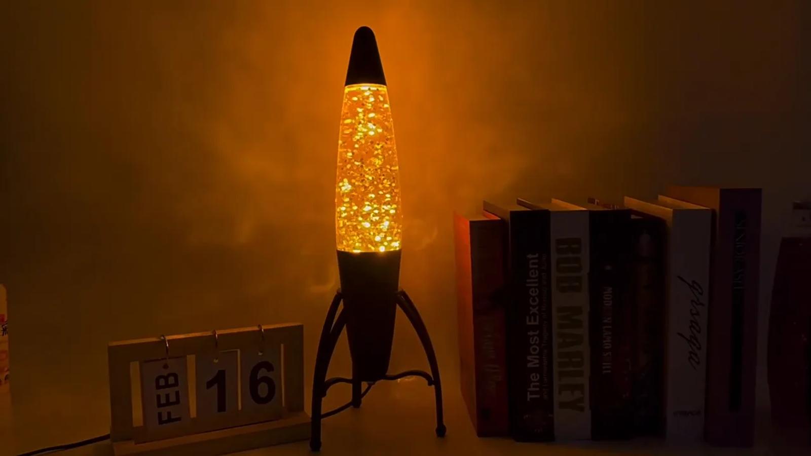 MX-3060 17.5-inch rocket glitter motion lamp product video cover