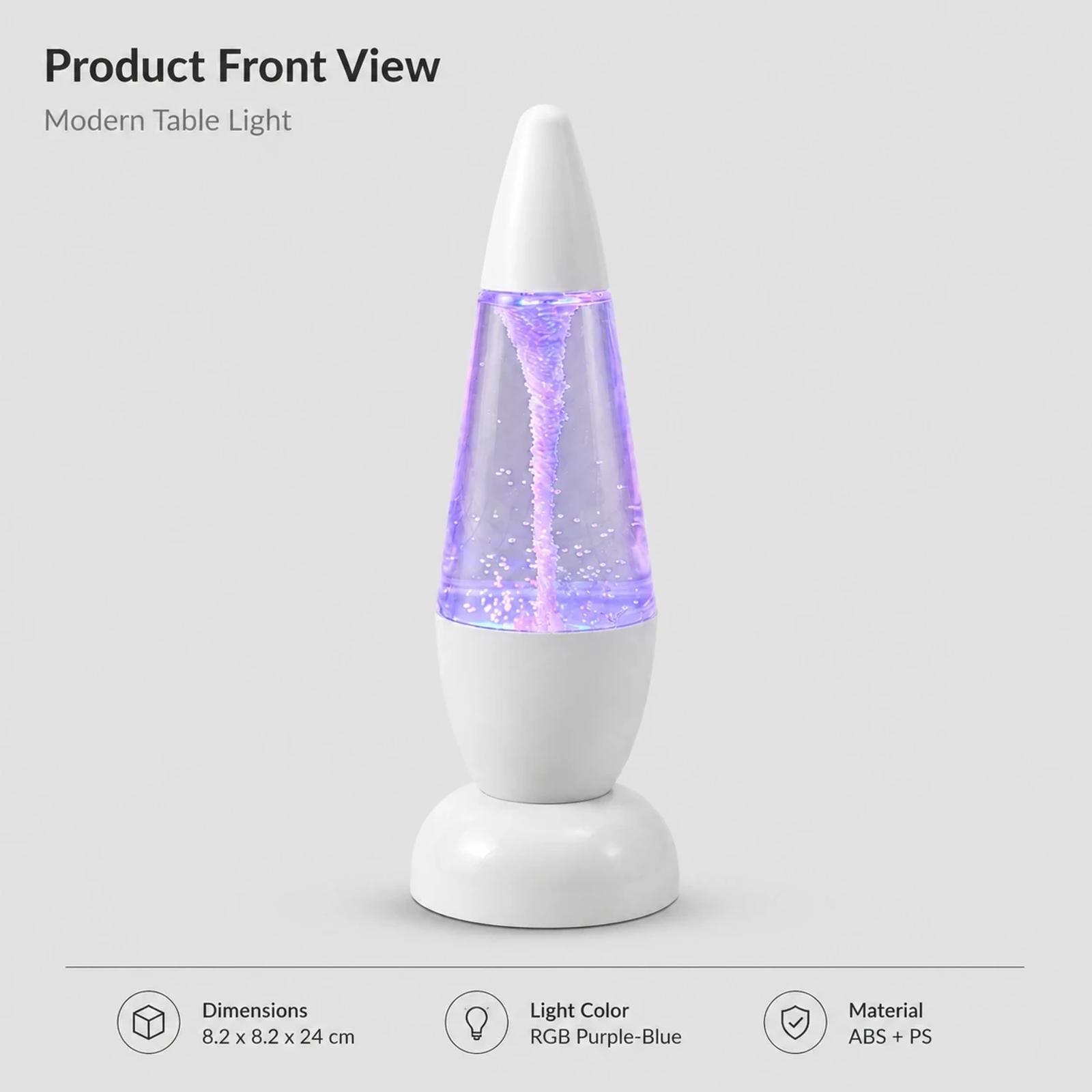 MX-3037 LED tornado table light used as a bedroom bedside ambient decorative lamp