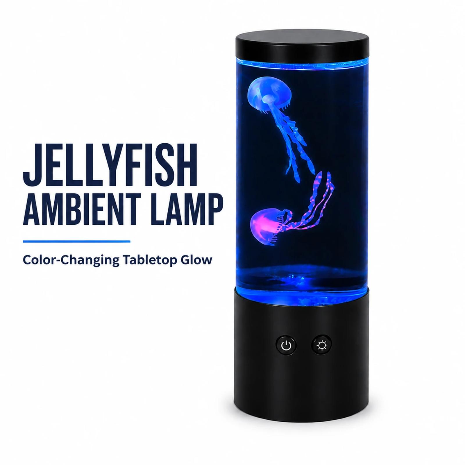 MX-5013S USB LED jellyfish lamp with color-changing ambient light
