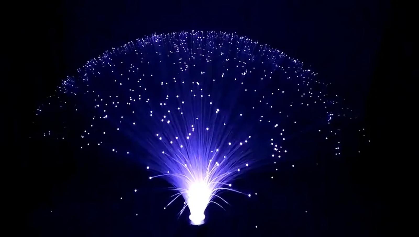 MX-1011 battery powered rgb fiber optic night light product effect video cover